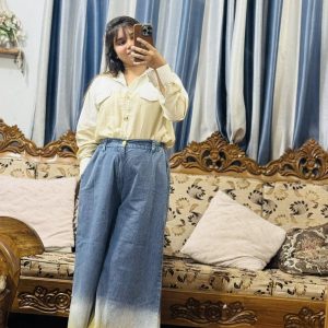Indigo Cargo Maxi Skirt